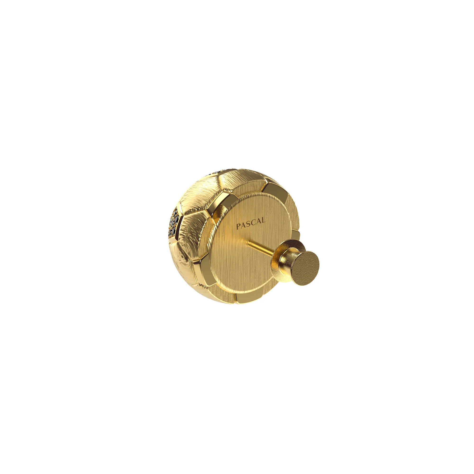 'The Soccer' Brooch, Black Diamond sold by Pascal Design Official product image thumbnail 3