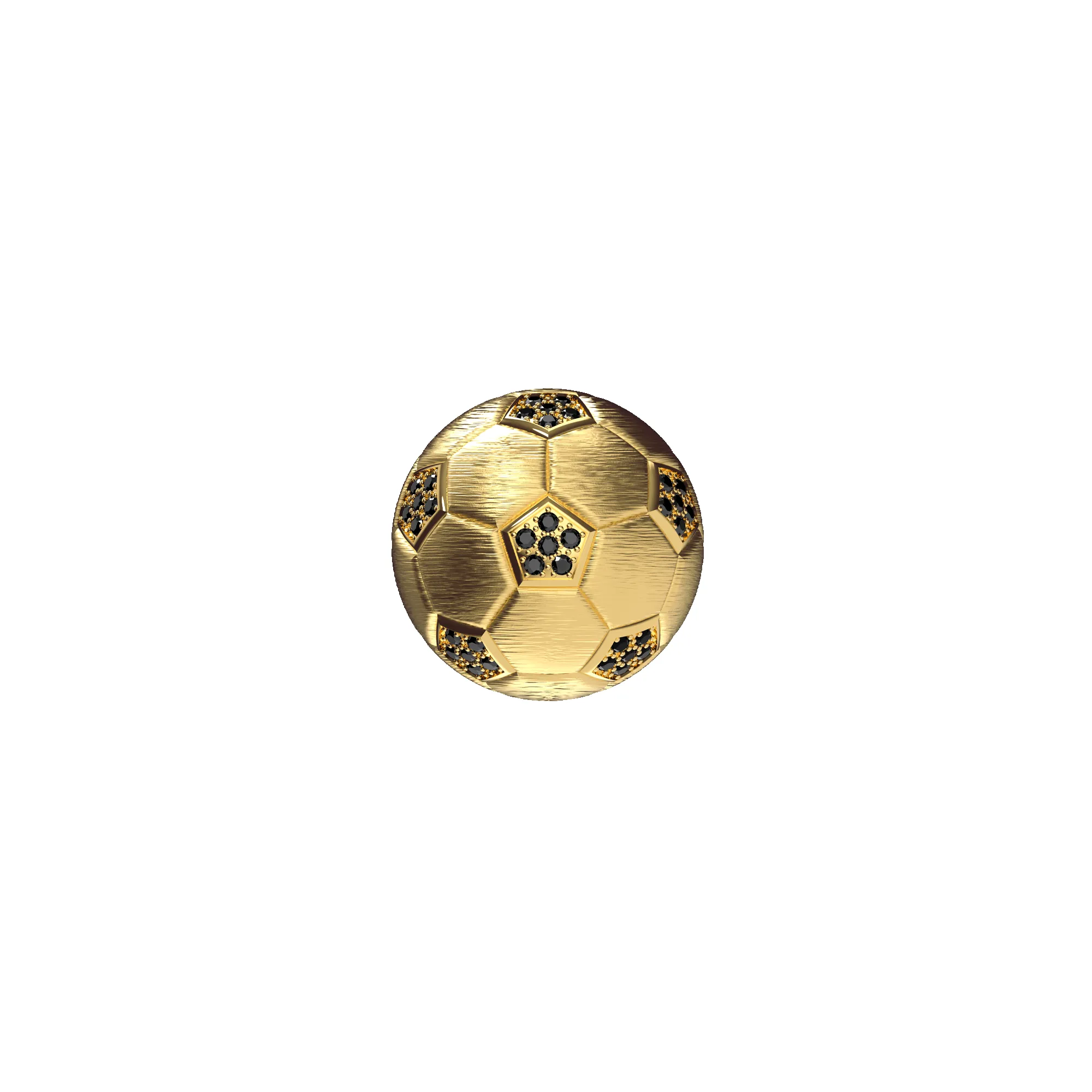 'The Soccer' Brooch, Black Diamond sold by Pascal Design Official product image thumbnail 2
