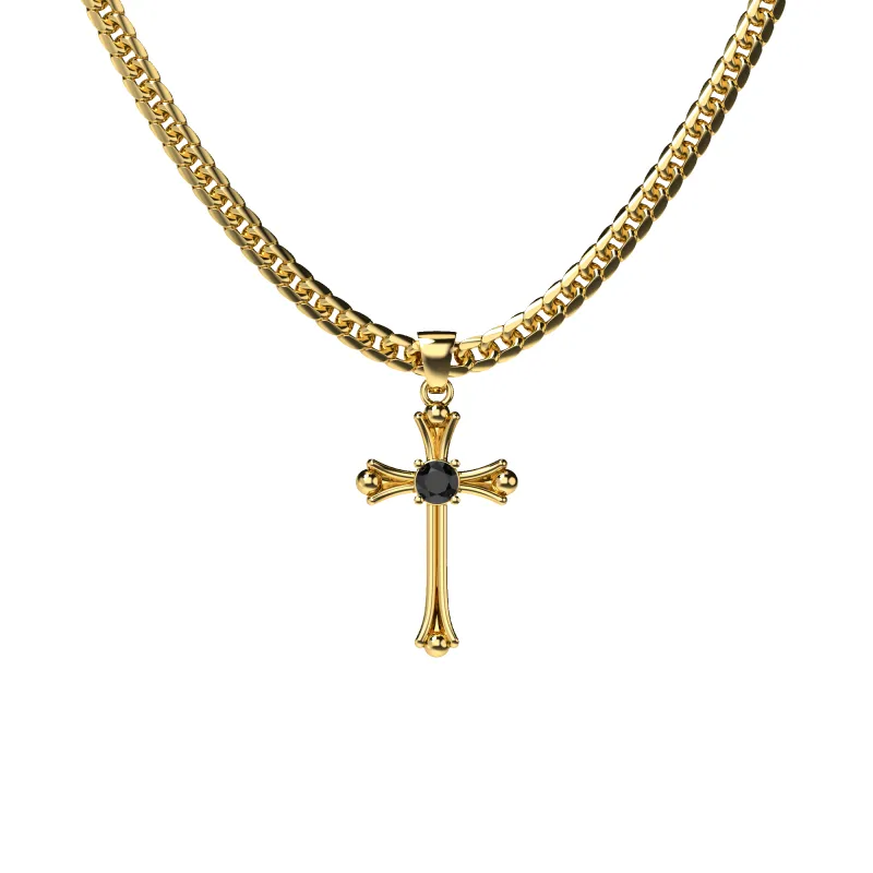 Fluery Cross Gemstone Necklace sold by Pascal Design Official