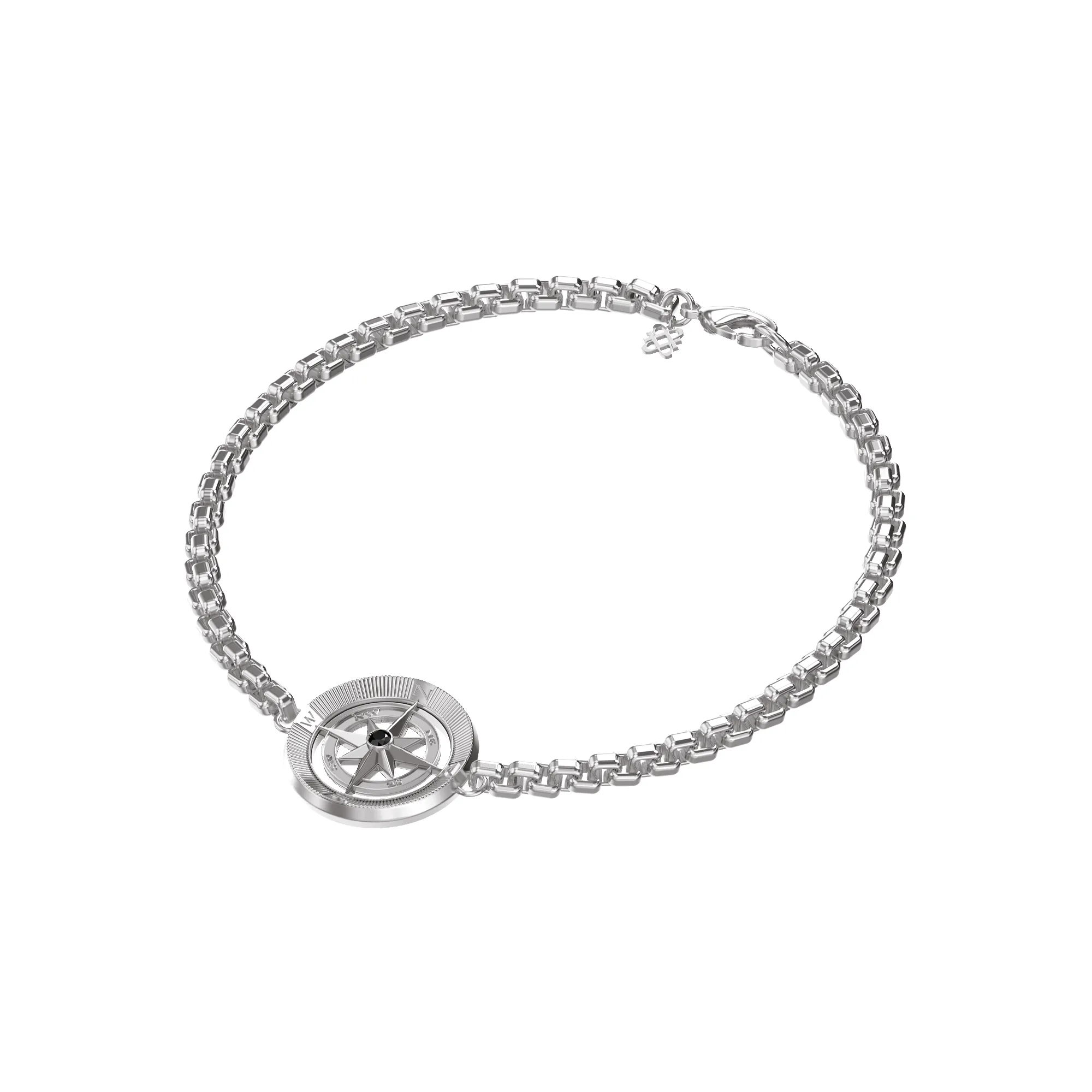 Compass Bracelet, Black Diamond sold by Pascal Design Official product image thumbnail 4