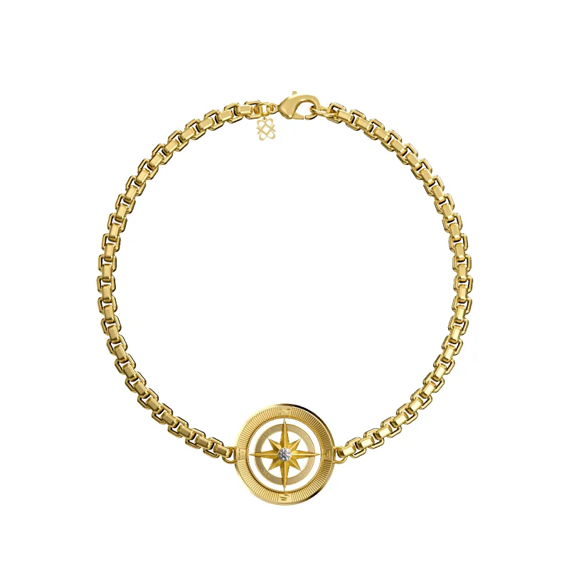 Compass Bracelet, White Diamond sold by Pascal Design Official