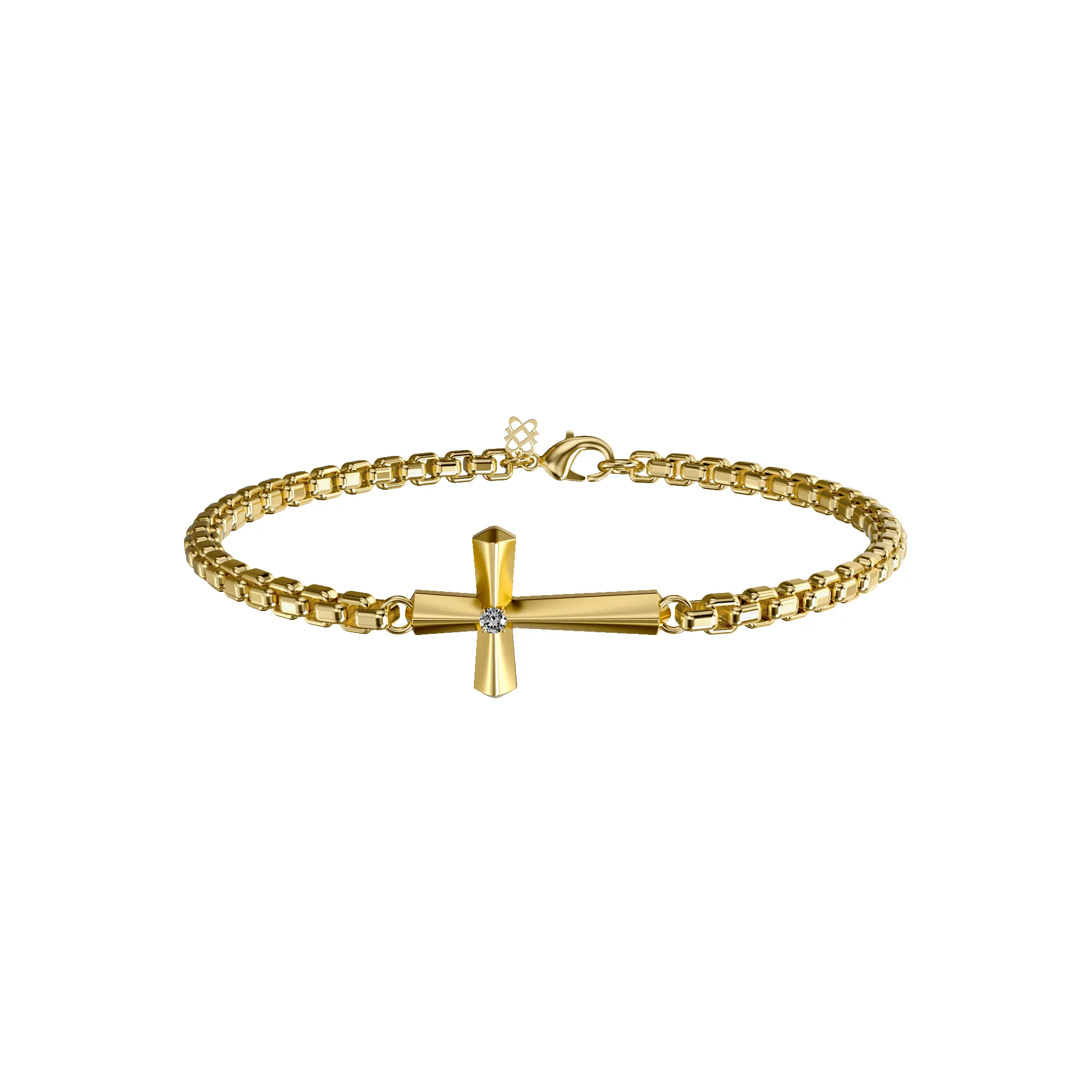Cross Amulet Bracelet, White Diamond sold by Pascal Design Official product image thumbnail 3