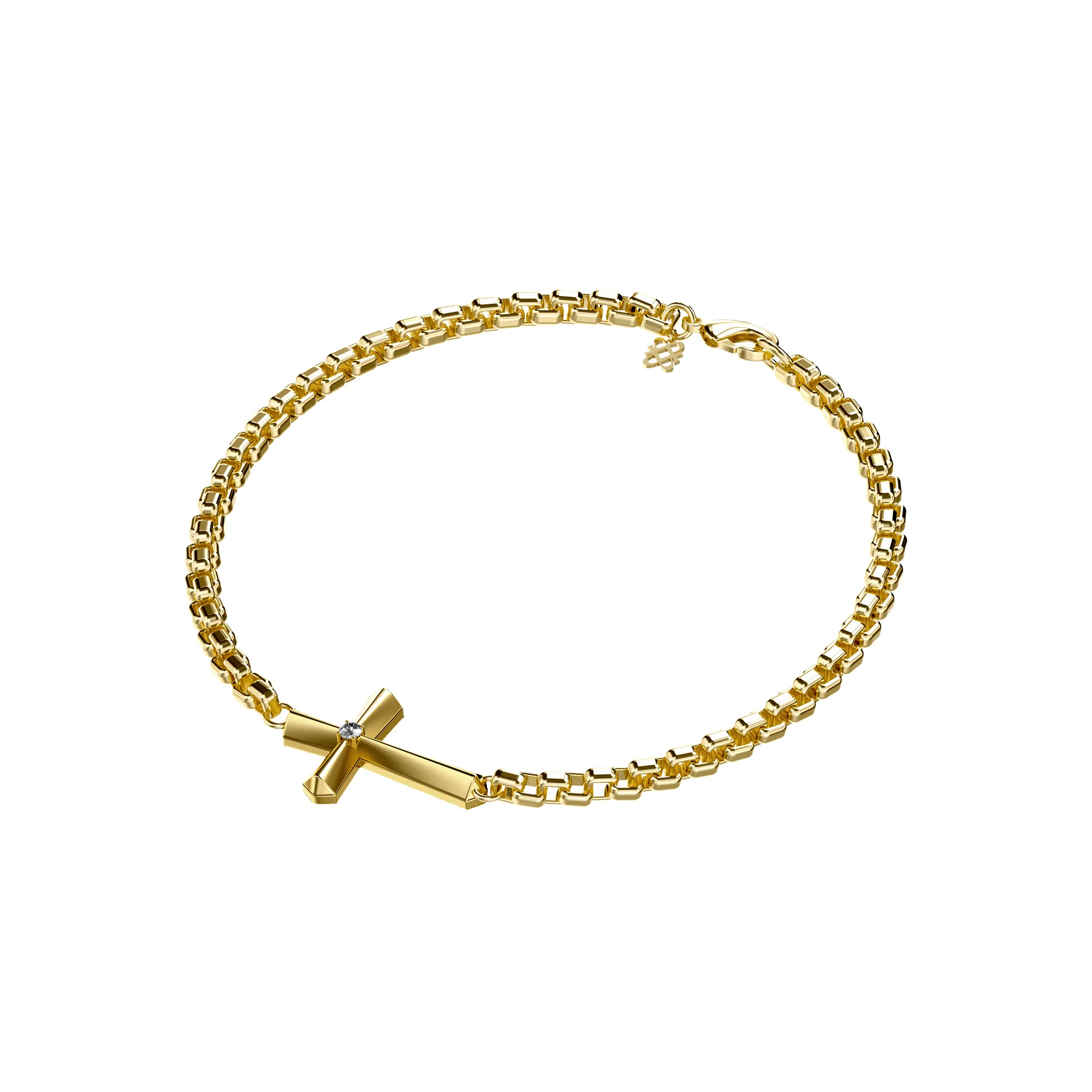 Cross Amulet Bracelet, White Diamond sold by Pascal Design Official product image thumbnail 4