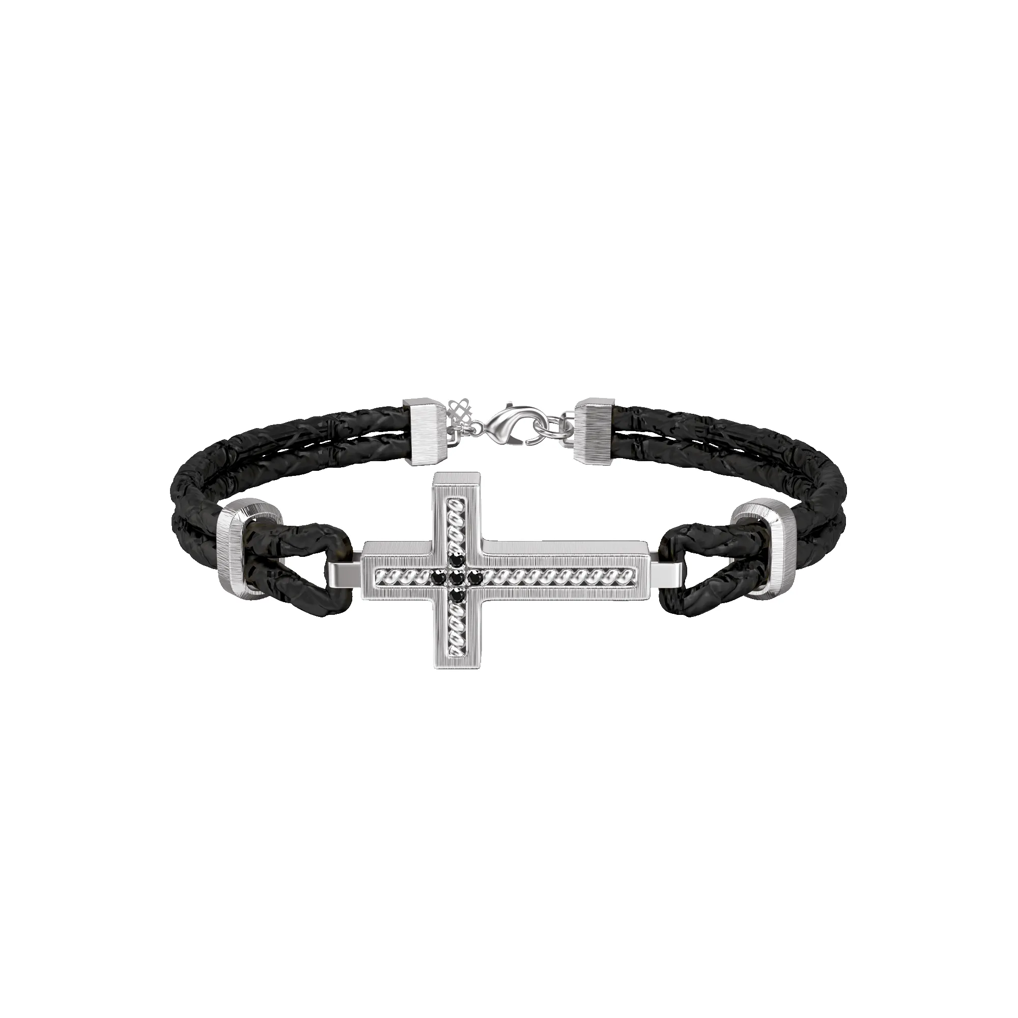 Cable Cross Bracelet, Black Diamond sold by Pascal Design Official product image thumbnail 3