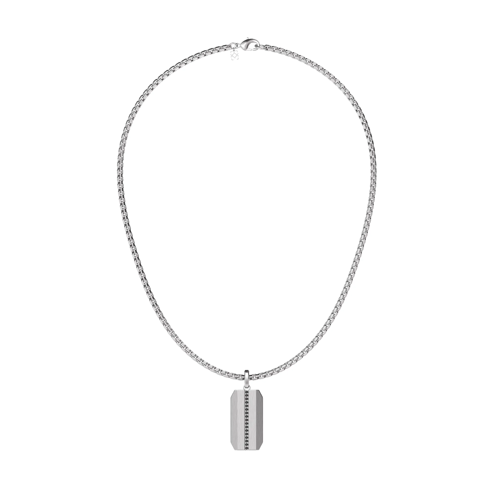 Linear Dog Tag Pendant, Black Diamond sold by Pascal Design Official product image thumbnail 4