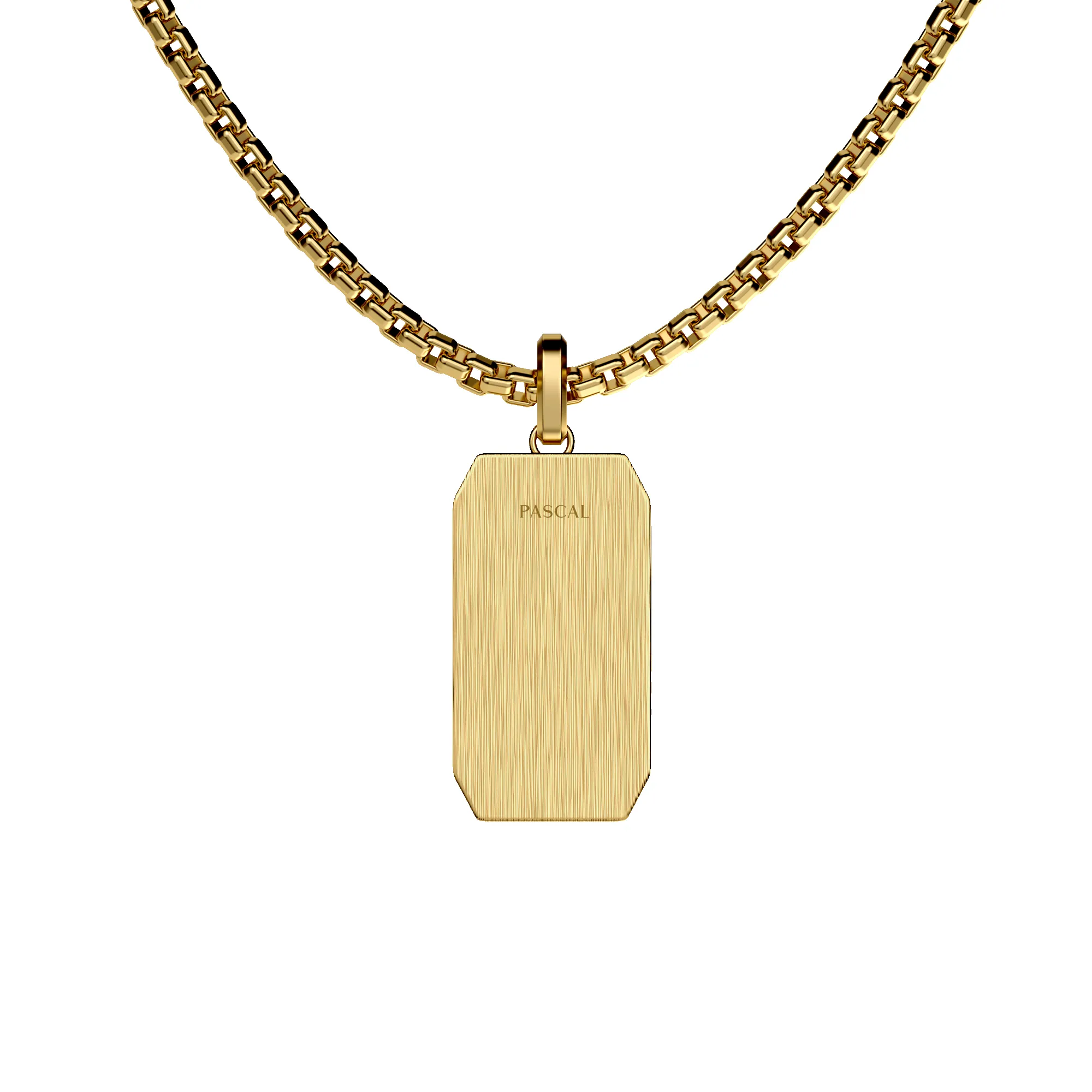Linear Dog Tag Pendant, White Diamond sold by Pascal Design Official product image thumbnail 3