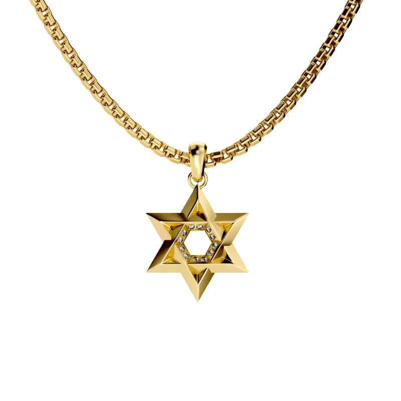 Star of David Pendant, White Diamond sold by Pascal Design Official