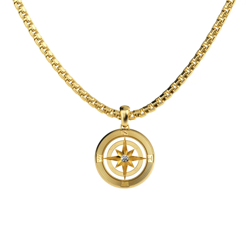Compass Pendant, White Diamond sold by Pascal Design Official