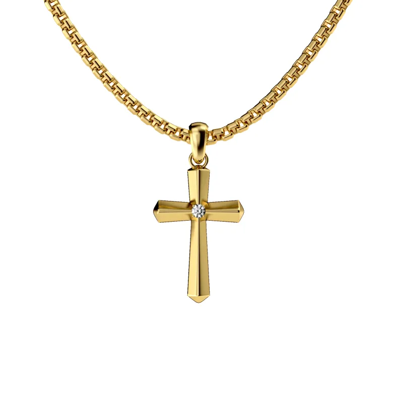 Cross Amulet Pendant, White Diamond sold by Pascal Design Official