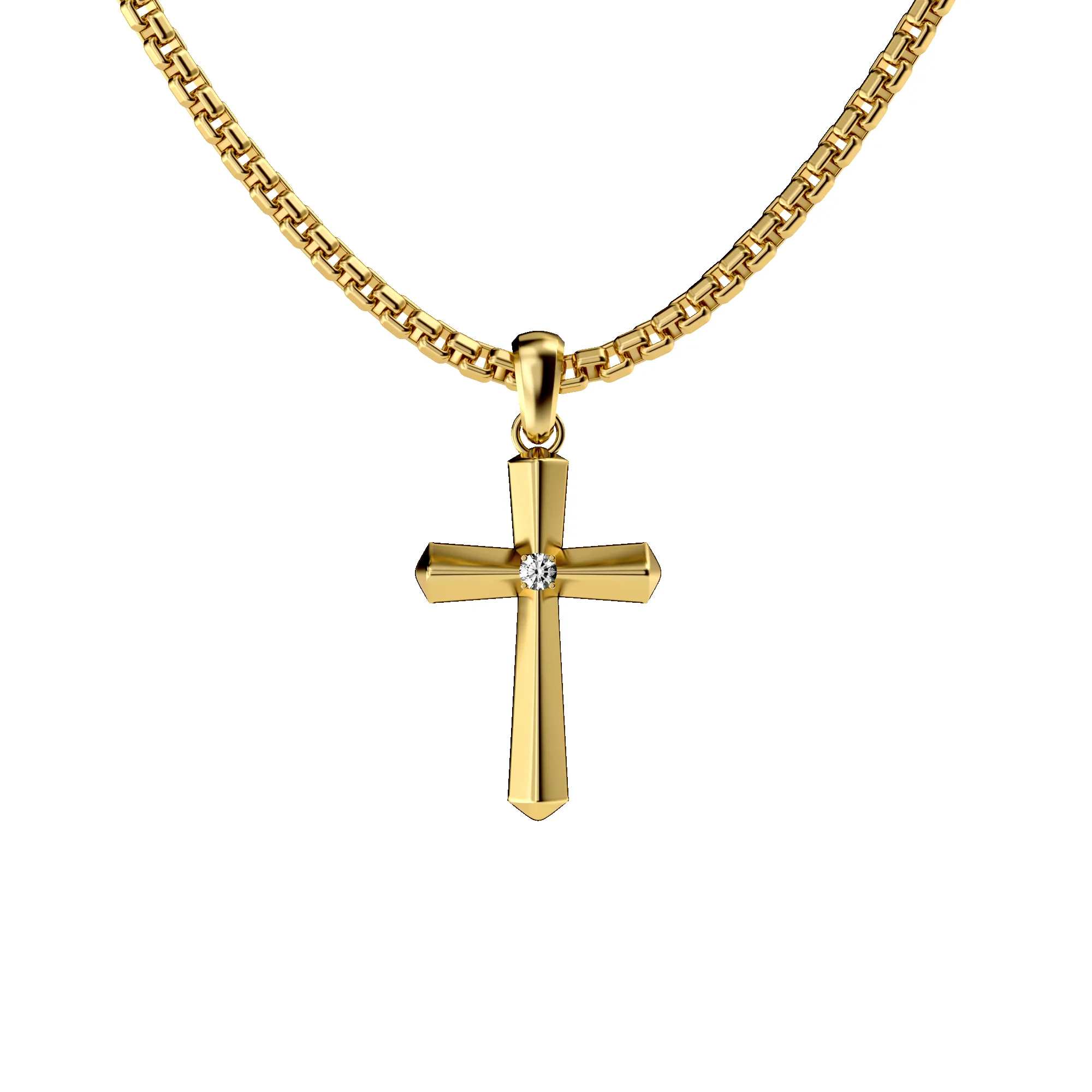 Cross Amulet Pendant, White Diamond sold by Pascal Design Official