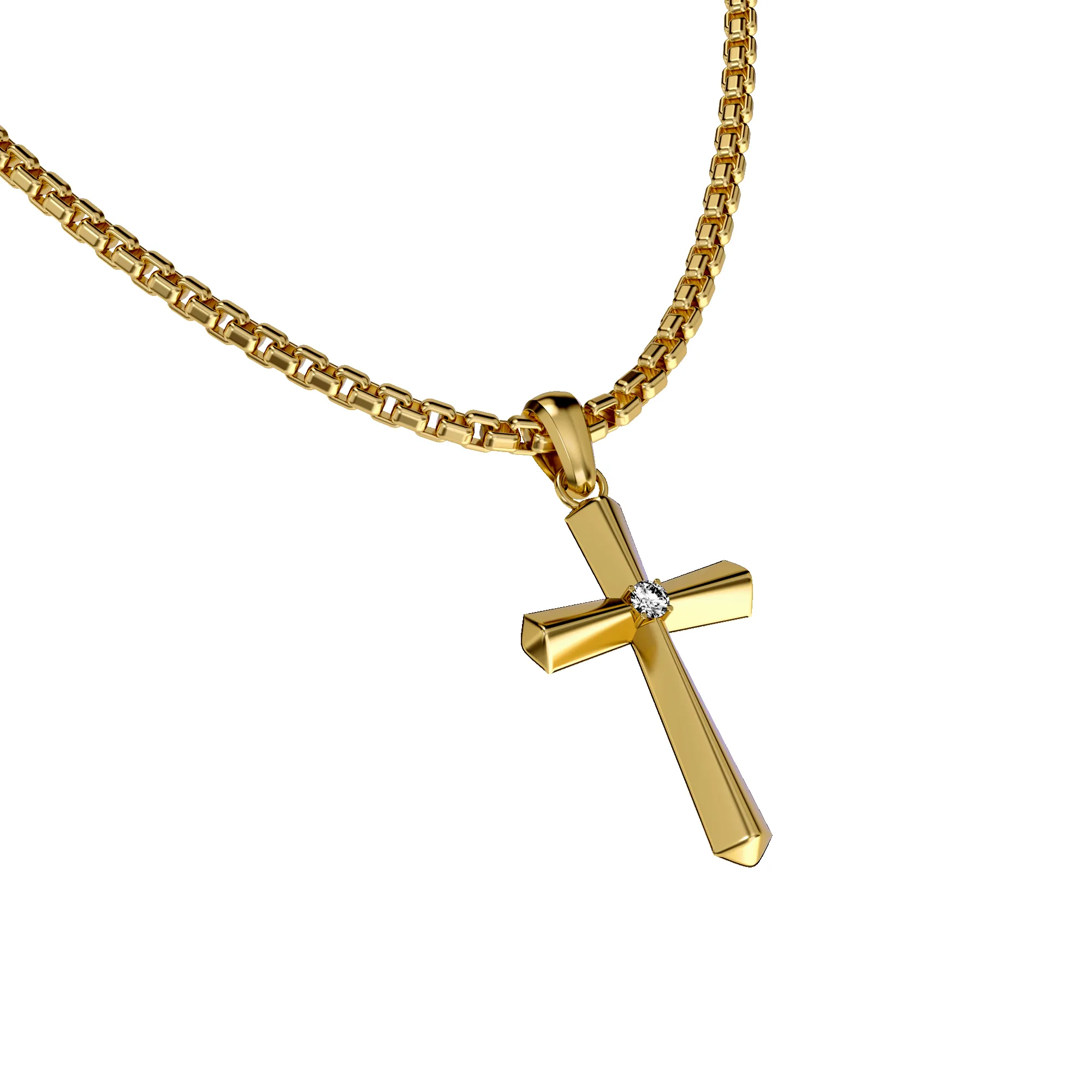 Cross Amulet Pendant, White Diamond sold by Pascal Design Official product image thumbnail 2