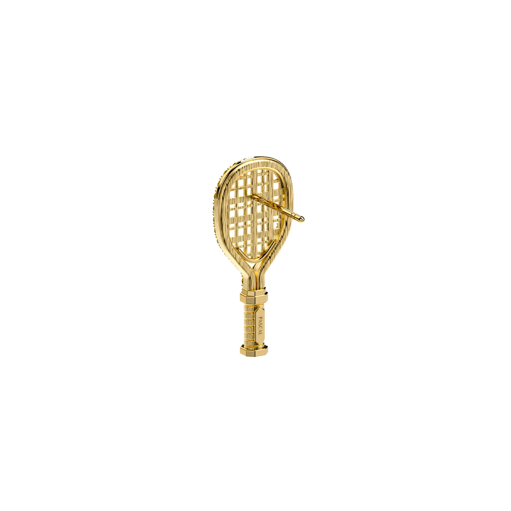 'The Tennis' Grand Stud Earrings, Yellow Diamond sold by Pascal Design Official product image thumbnail 3