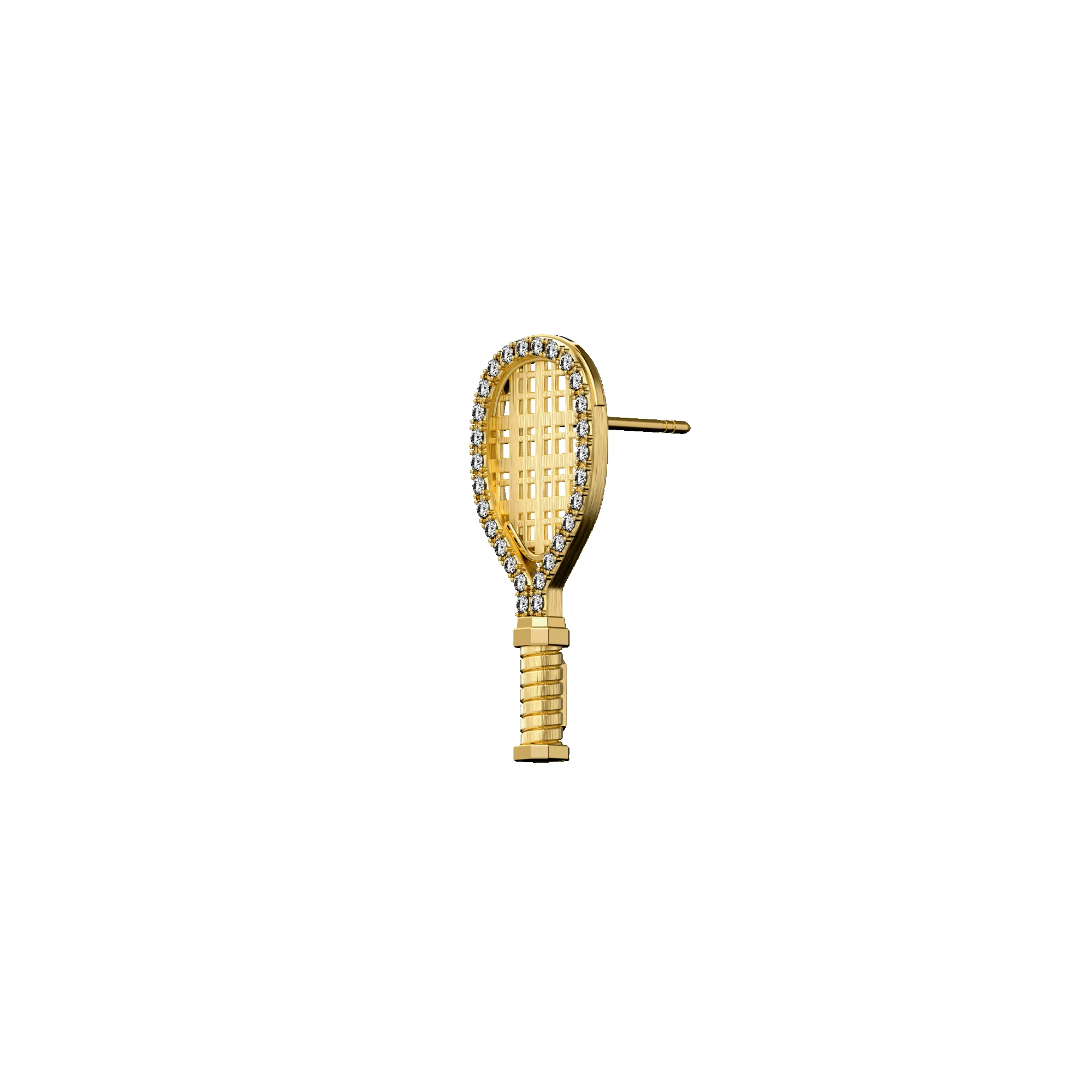 'The Tennis' Grand Stud Earrings, White Diamond sold by Pascal Design Official product image thumbnail 2