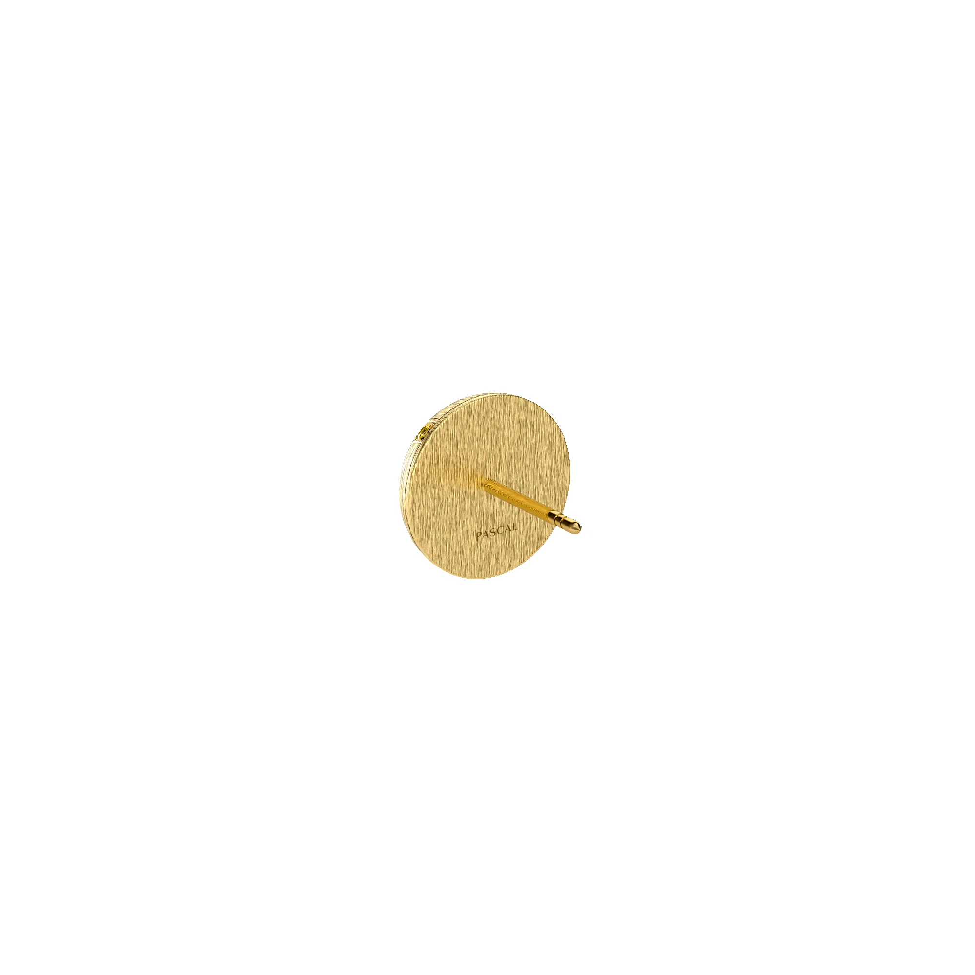 'The Tennis' Ball Grand Stud Earring, Yellow Diamond sold by Pascal Design Official product image thumbnail 3