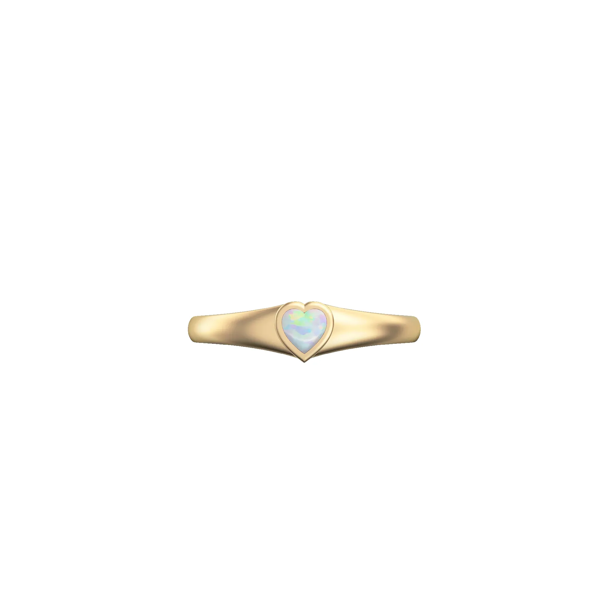 Heart Gemstone Promise Signet Ring sold by Pascal Design Official