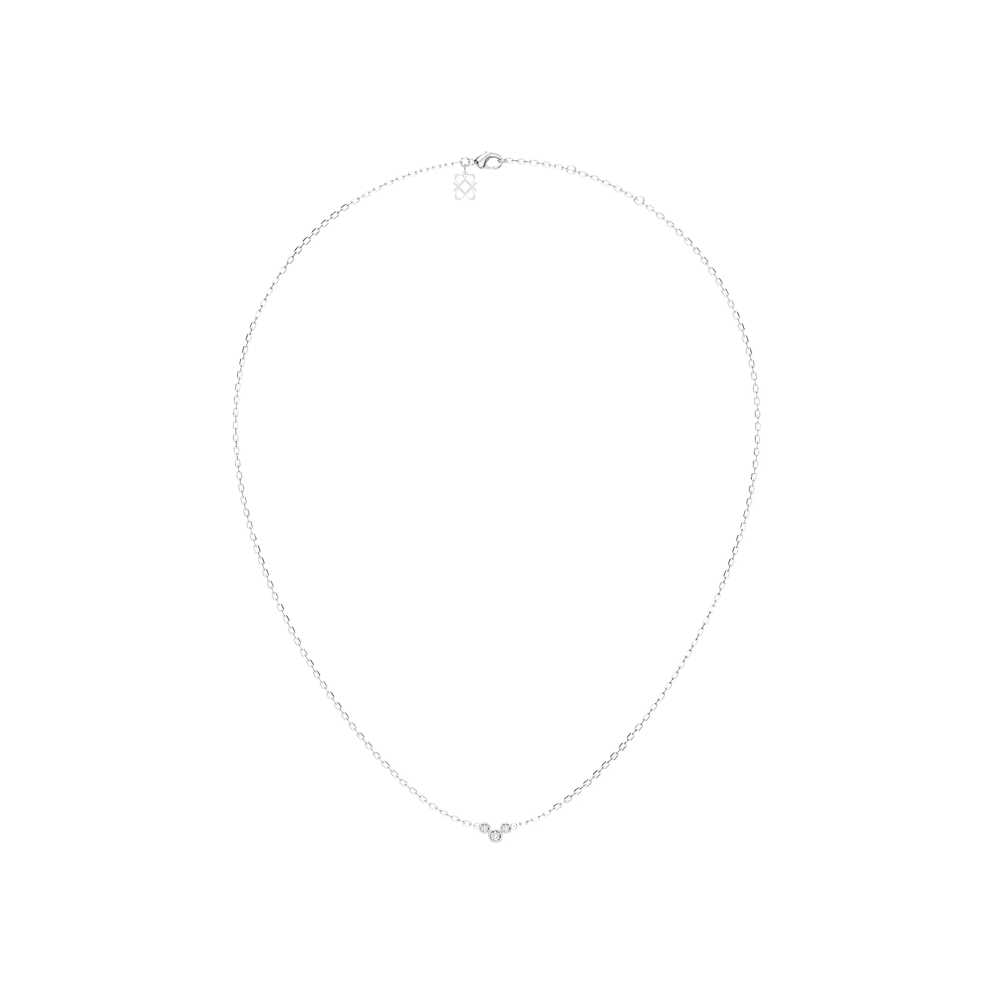 'Trinity' Diamond Necklace, Classic sold by Pascal Design Official product image thumbnail 3