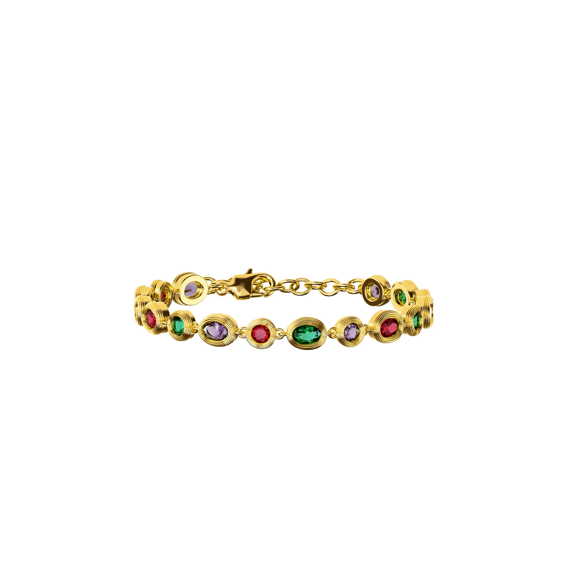 Catena Multi Color Gemstone Bracelet sold by Pascal Design Official