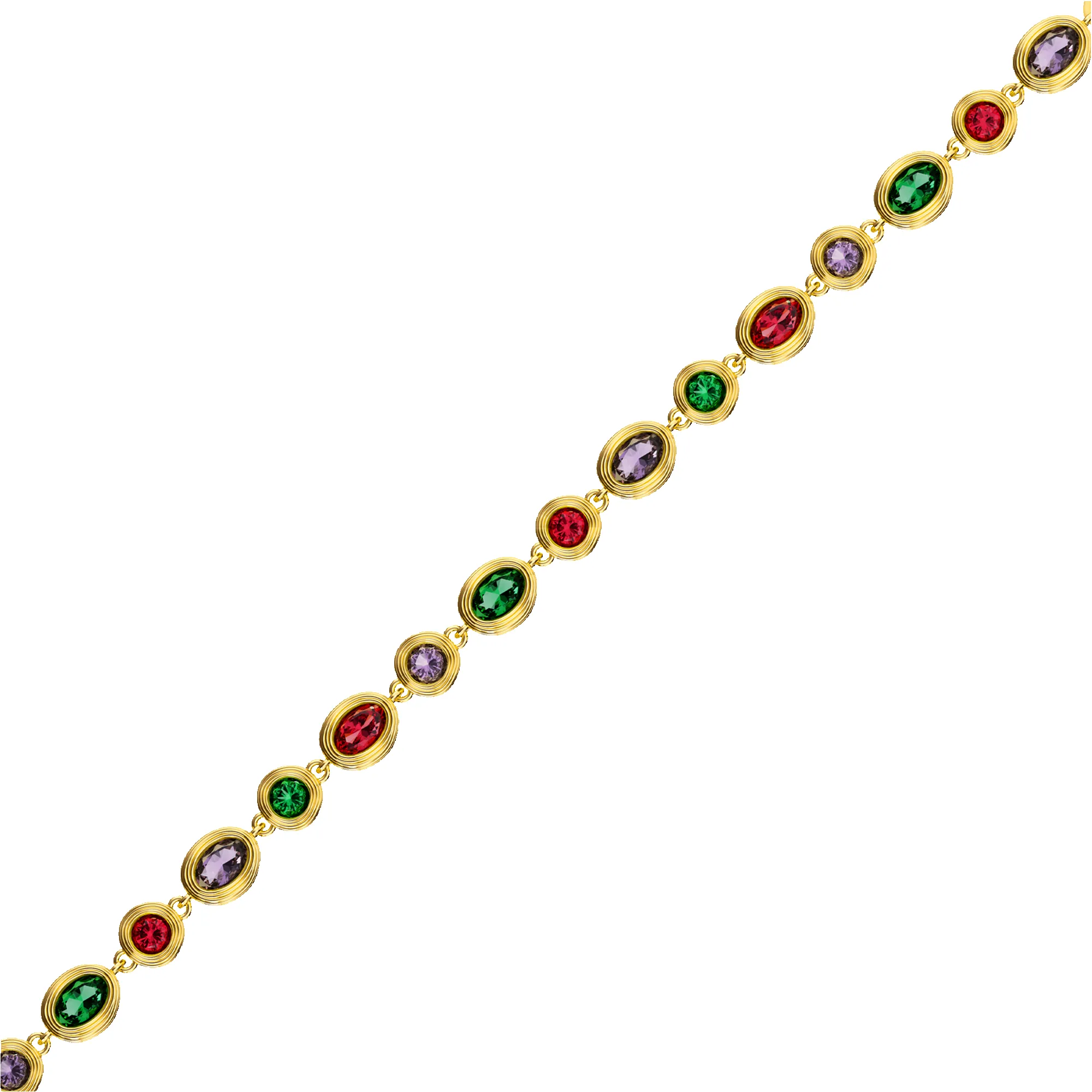 Catena Multi Color Gemstone Bracelet sold by Pascal Design Official product image thumbnail 4