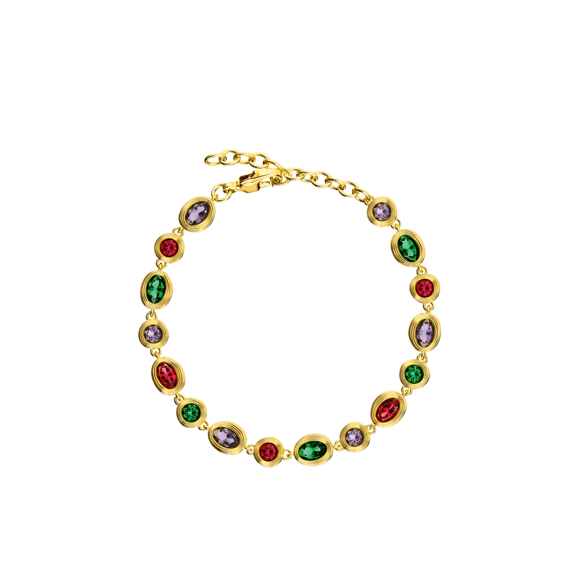 Catena Multi Color Gemstone Bracelet sold by Pascal Design Official product image thumbnail 2