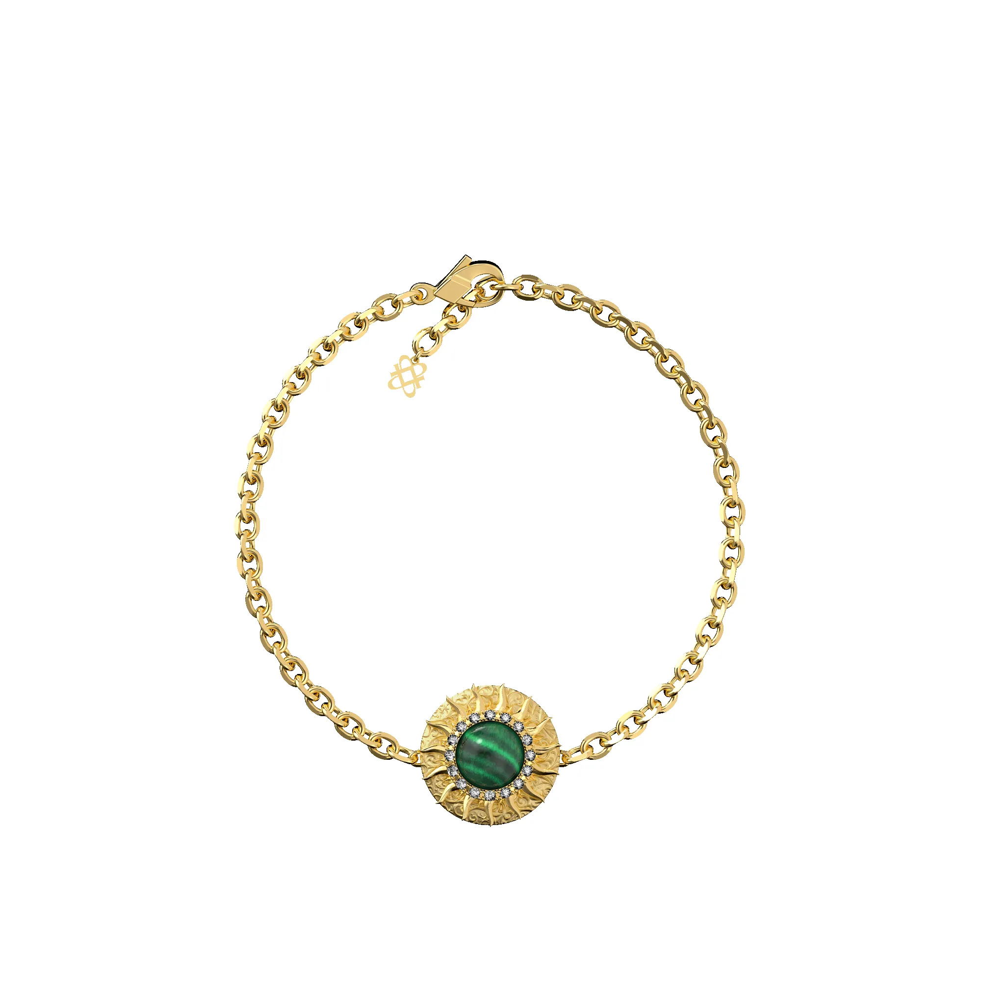 'The Spiritual' Sun Bracelet, White Diamond Halo sold by Pascal Design Official product image thumbnail 5