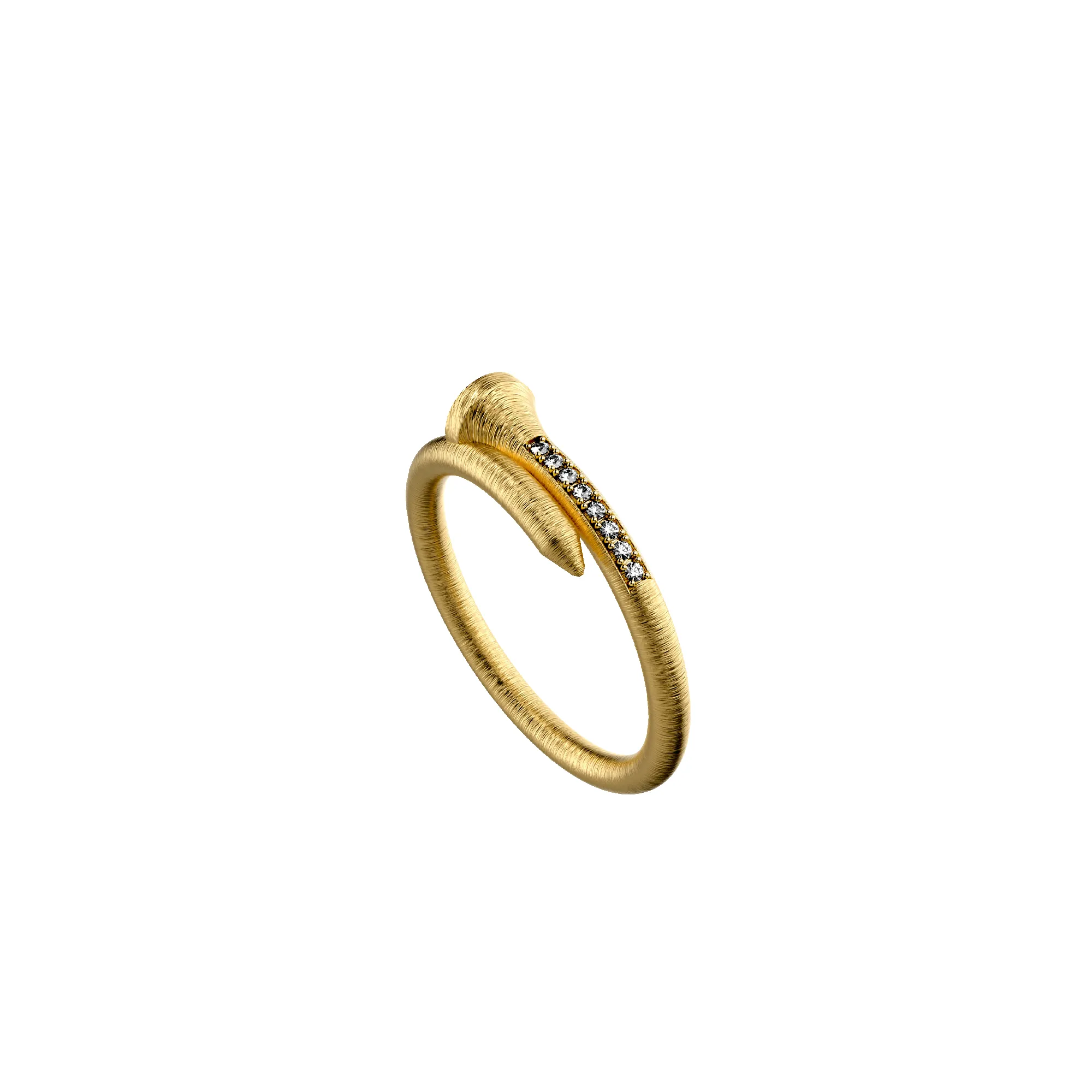'The Golf' Tee Ring, White Diamond sold by Pascal Design Official product image thumbnail 2