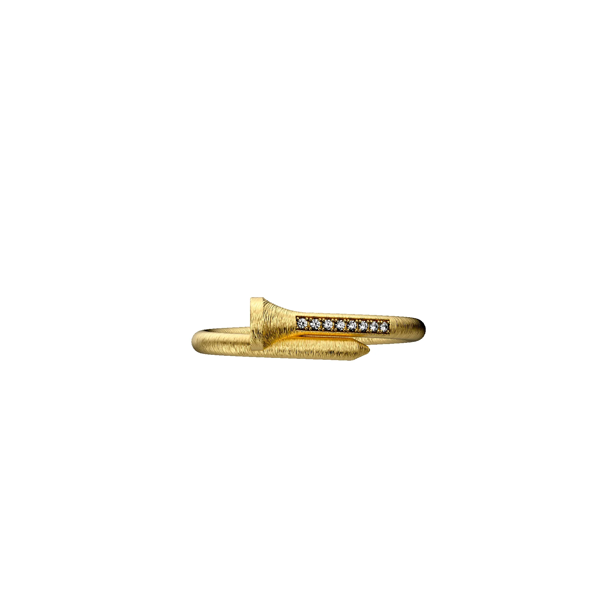'The Golf' Tee Ring, White Diamond sold by Pascal Design Official product image thumbnail 3