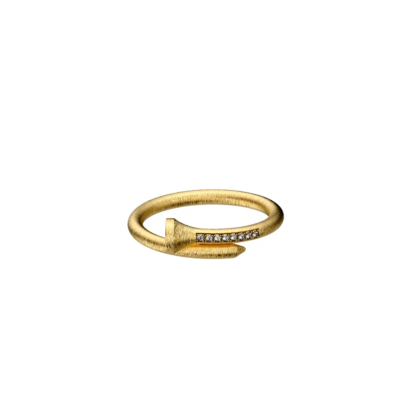 'The Golf' Tee Ring, White Diamond made by Pascal Design Official