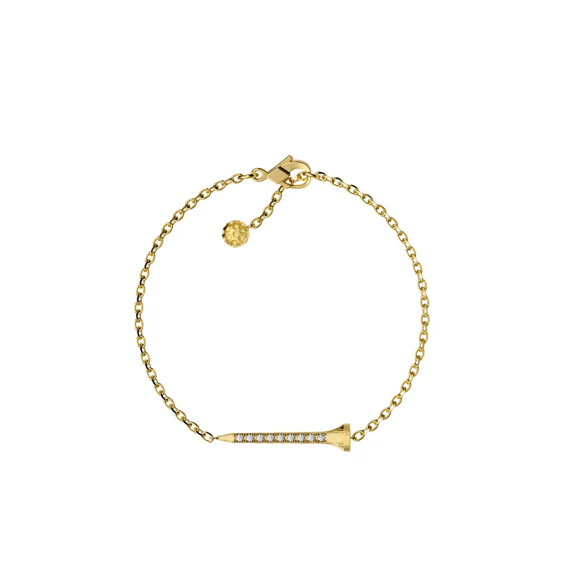 'The Golf' Tee Bracelet, White Diamond sold by Pascal Design Official