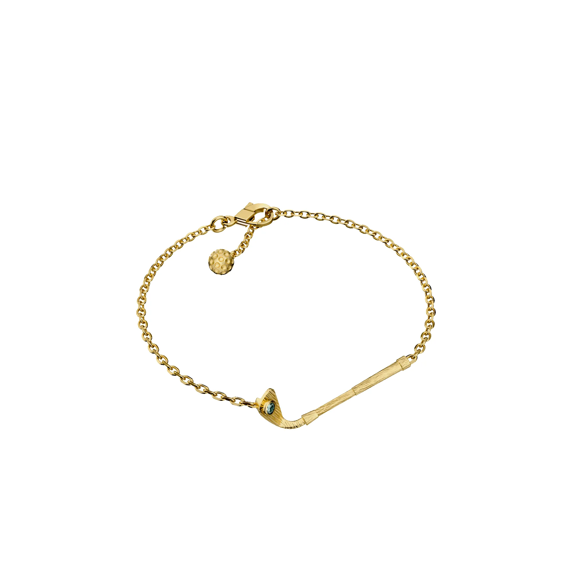 'The Golf' Club Bracelet, Green Diamond sold by Pascal Design Official product image thumbnail 3