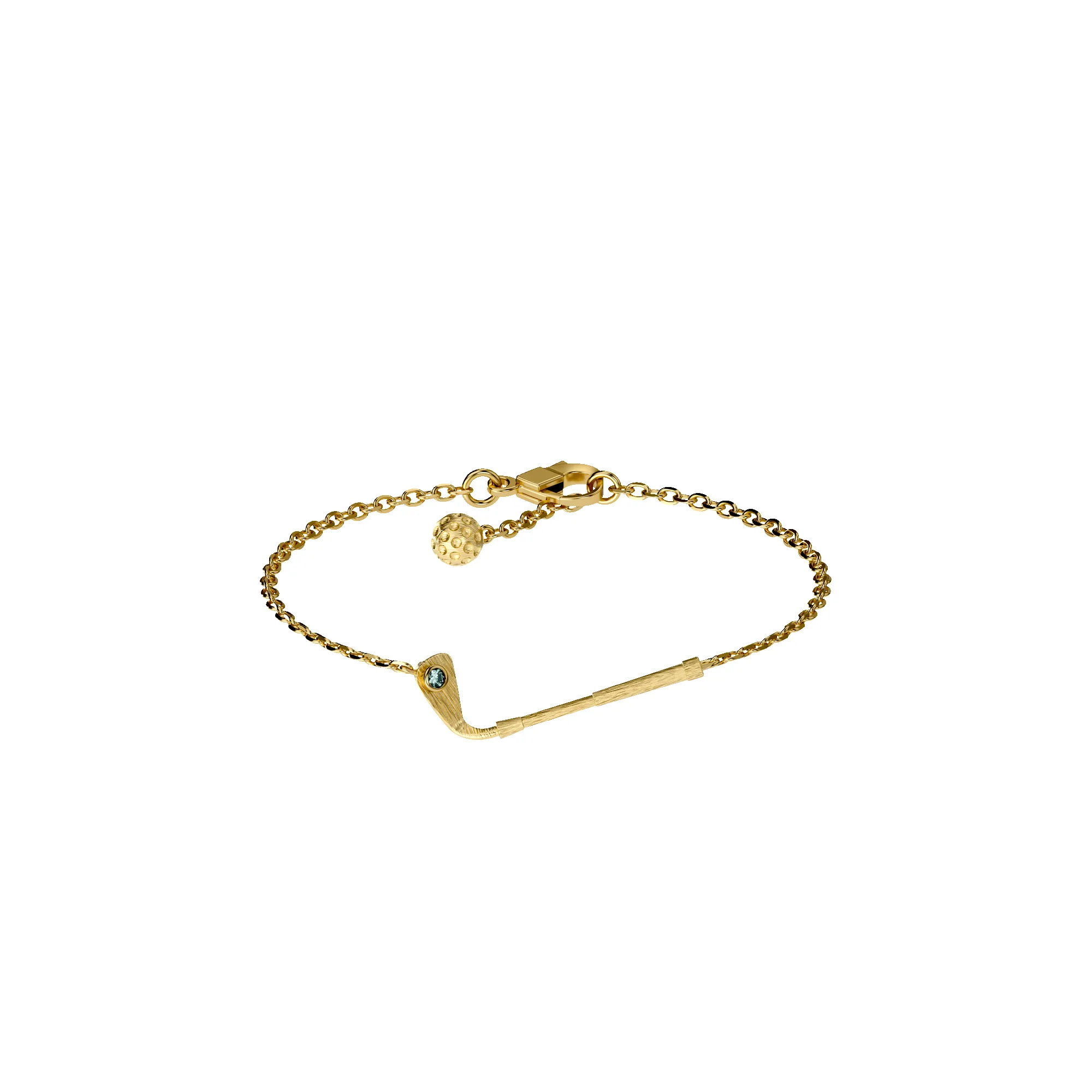 'The Golf' Club Bracelet, Green Diamond sold by Pascal Design Official product image thumbnail 2