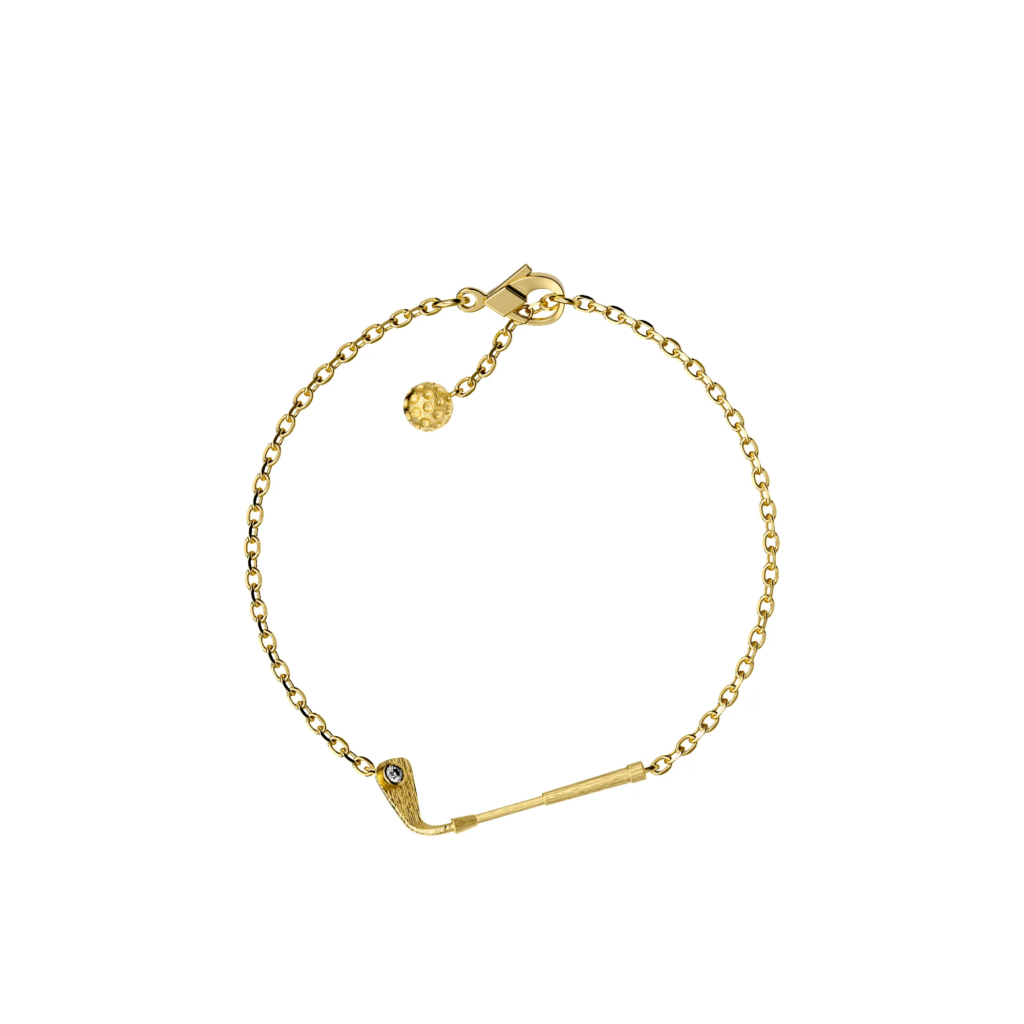 'The Golf' Club Bracelet, White Diamond sold by Pascal Design Official