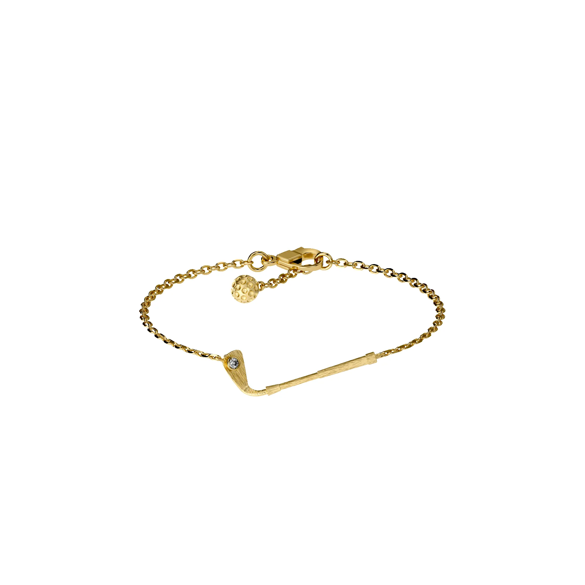 'The Golf' Club Bracelet, White Diamond sold by Pascal Design Official product image thumbnail 2