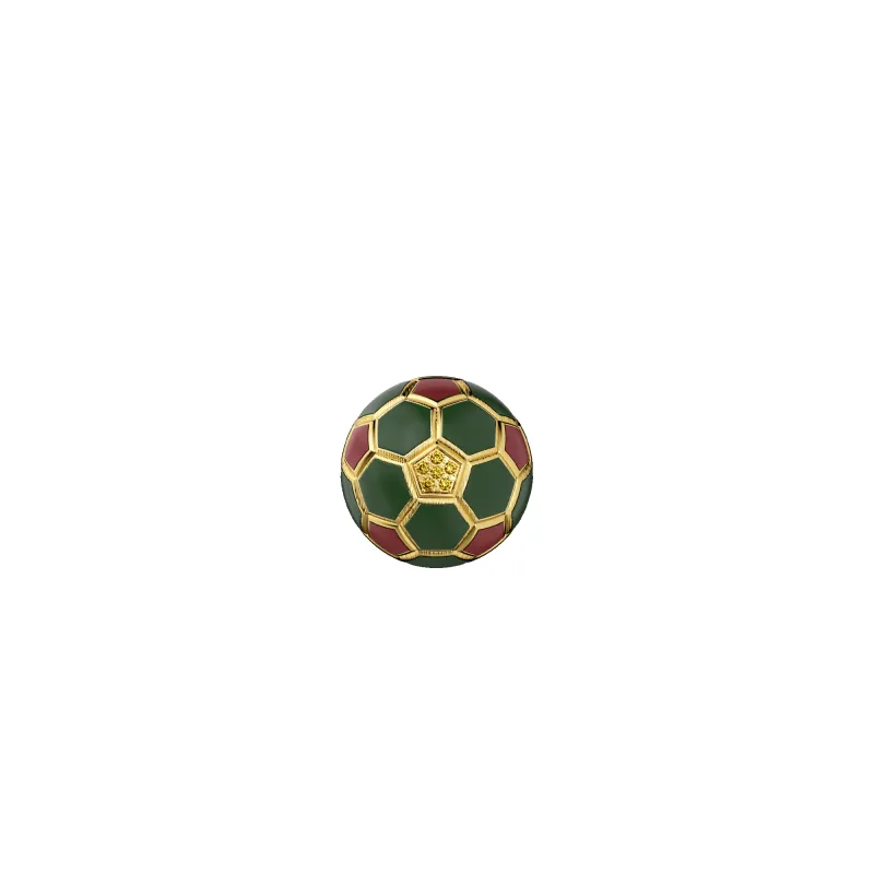 'The Soccer' Atlas Lions Brooch, Yellow Diamond sold by Pascal Design Official