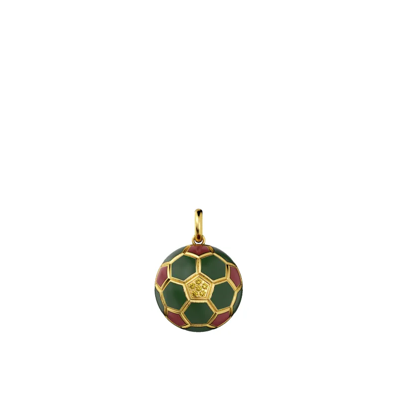 'The Soccer' Atlas Lions Pendant, Yellow Diamond sold by Pascal Design Official