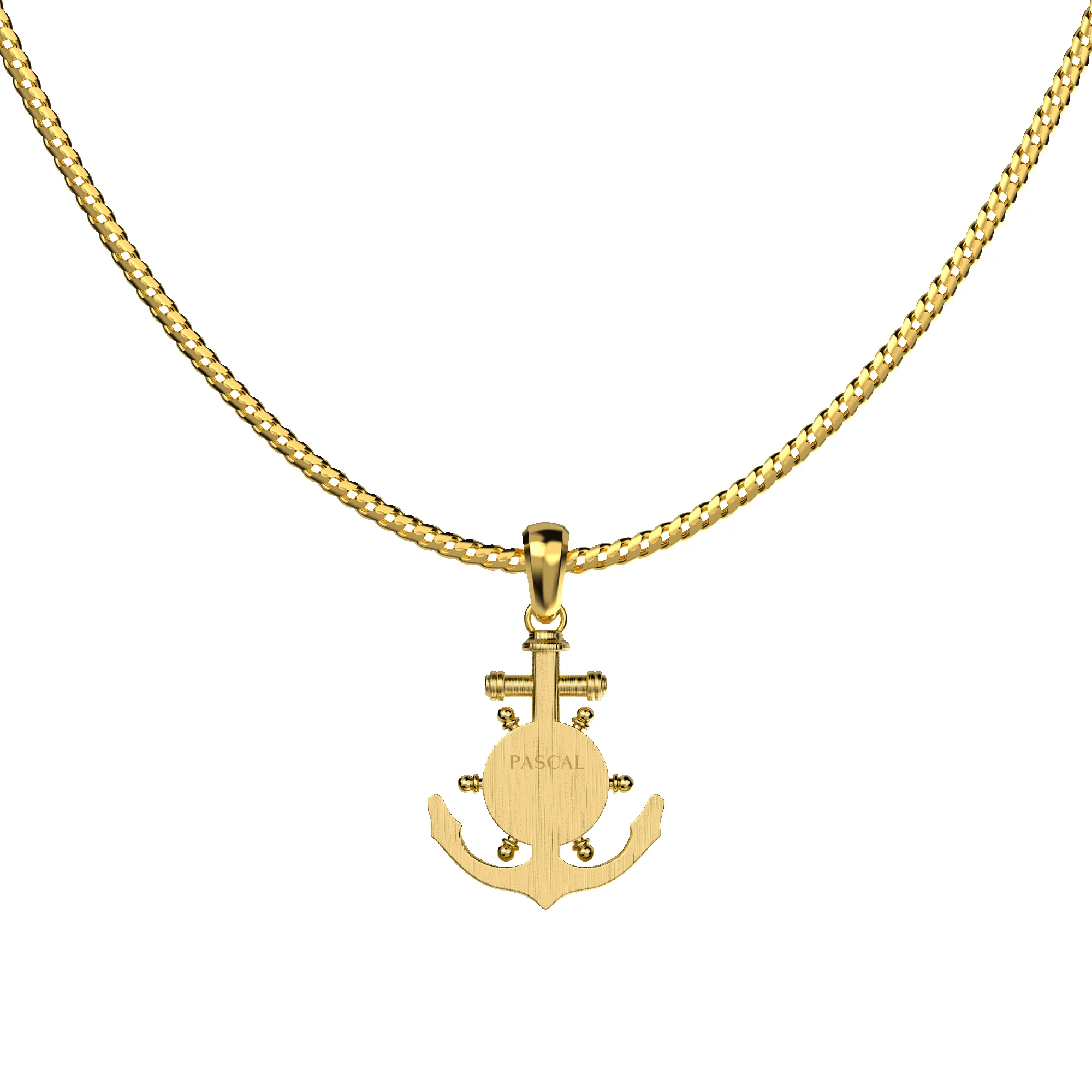 'Mariner' Anchor Necklace, White Diamond sold by Pascal Design Official product image thumbnail 3