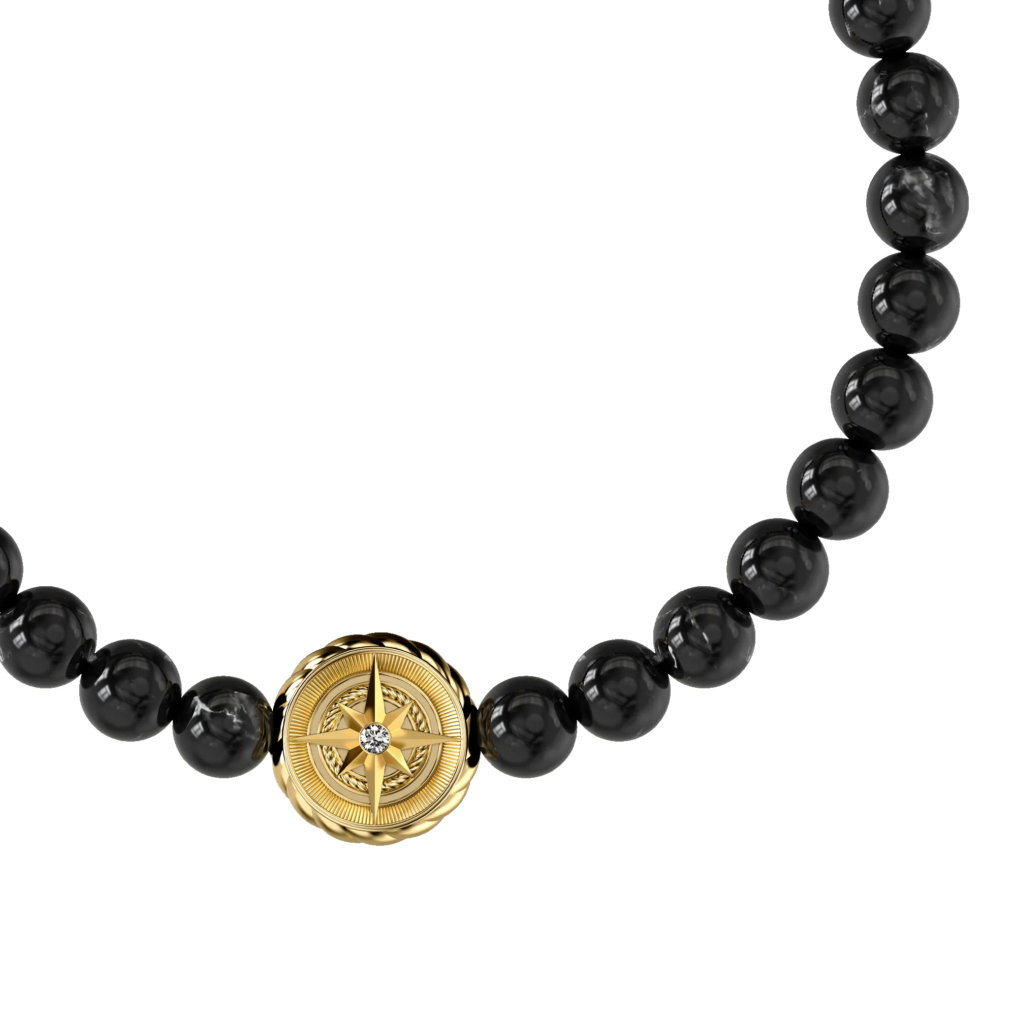 Compass Beads Bracelet, White Diamond sold by Pascal Design Official product image thumbnail 4