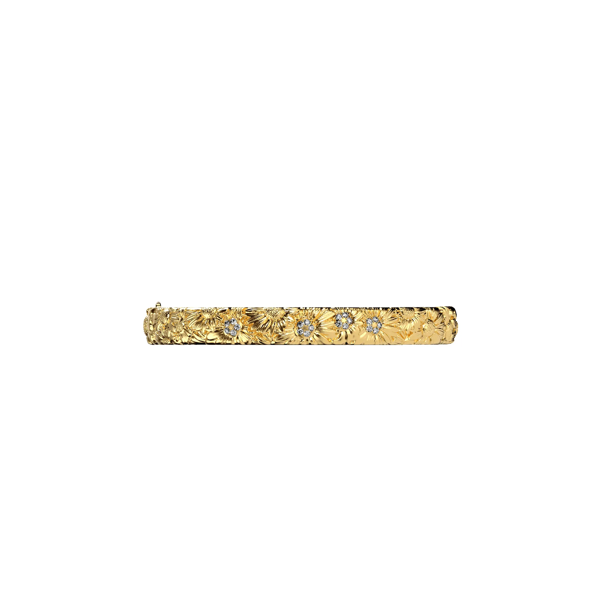 'Daisy Bloom' Bangle, White Diamond sold by Pascal Design Official product image thumbnail 3