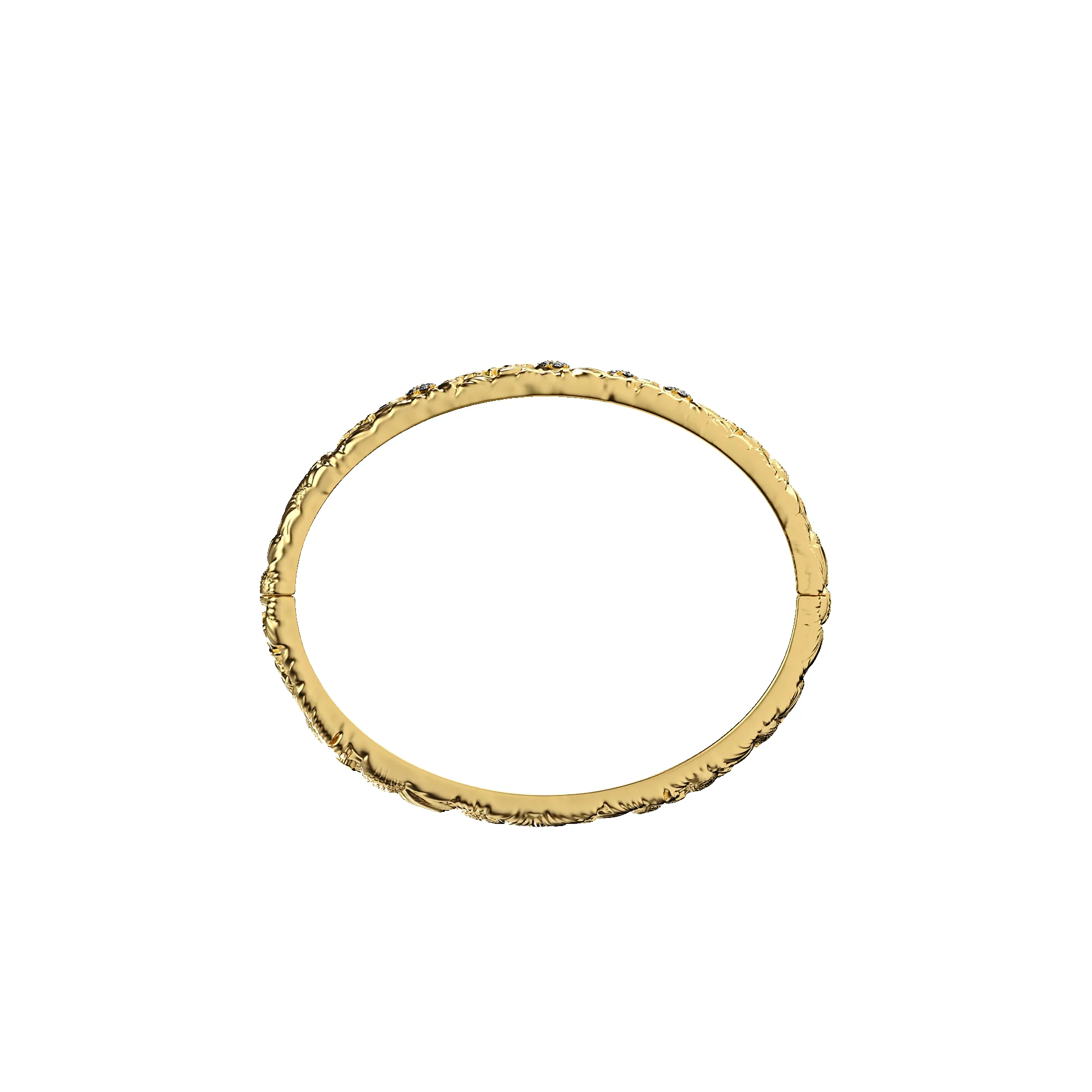 'Daisy Bloom' Bangle, White Diamond sold by Pascal Design Official product image thumbnail 2
