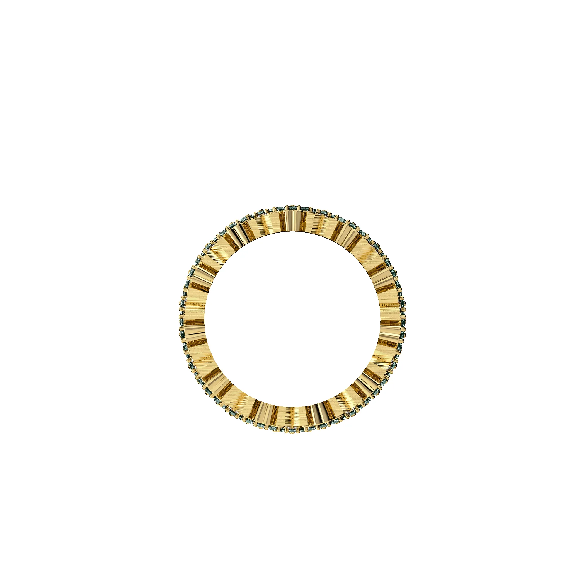 'Lucky Clover' Statement Ring, Green Diamond Pavé sold by Pascal Design Official product image thumbnail 4