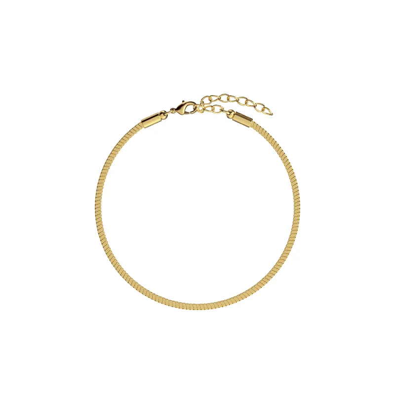 Square Snake Chain Bracelet, 1.7mm made by Pascal Design Official