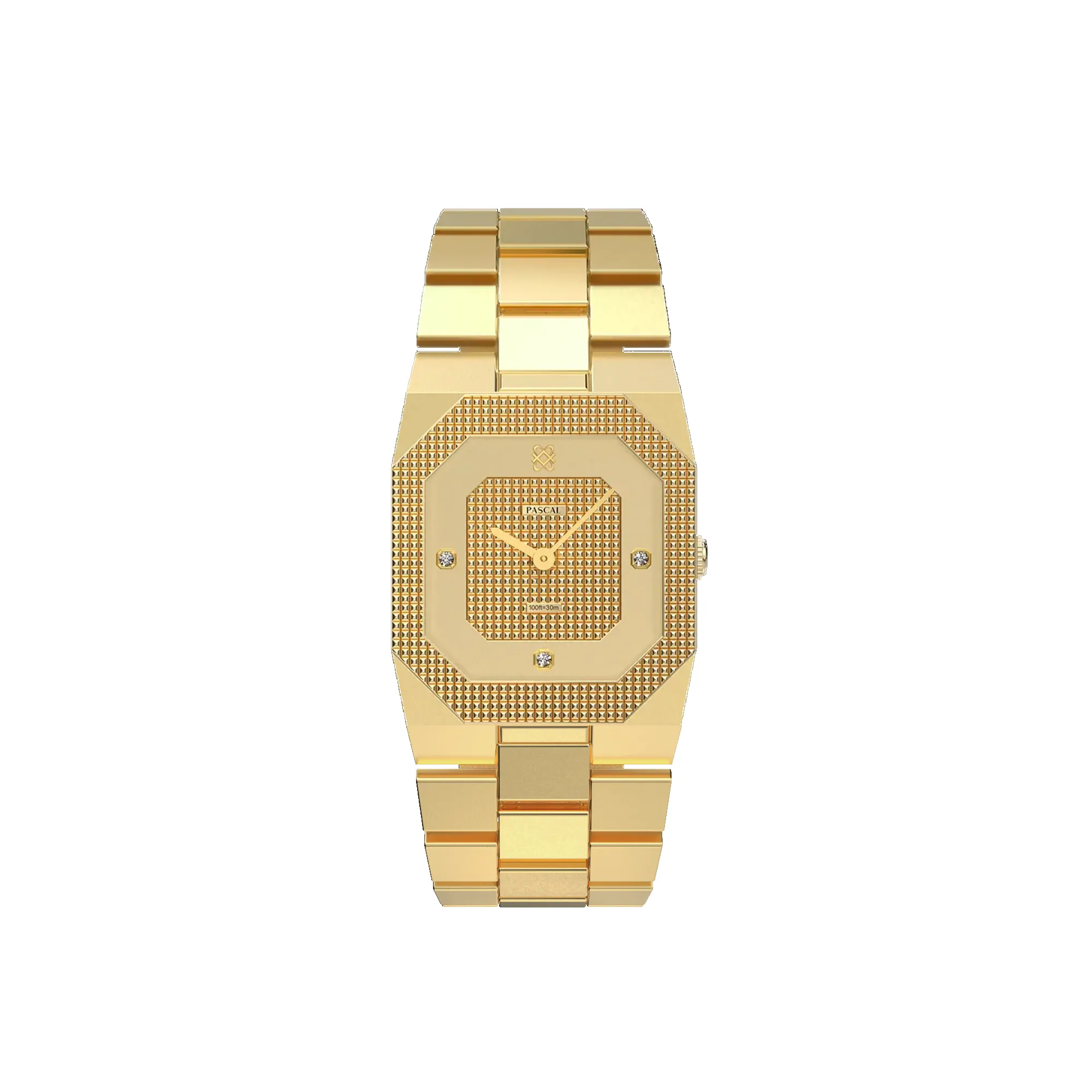 Octagonal Clou de Paris Diamond Watch sold by Pascal Design Official