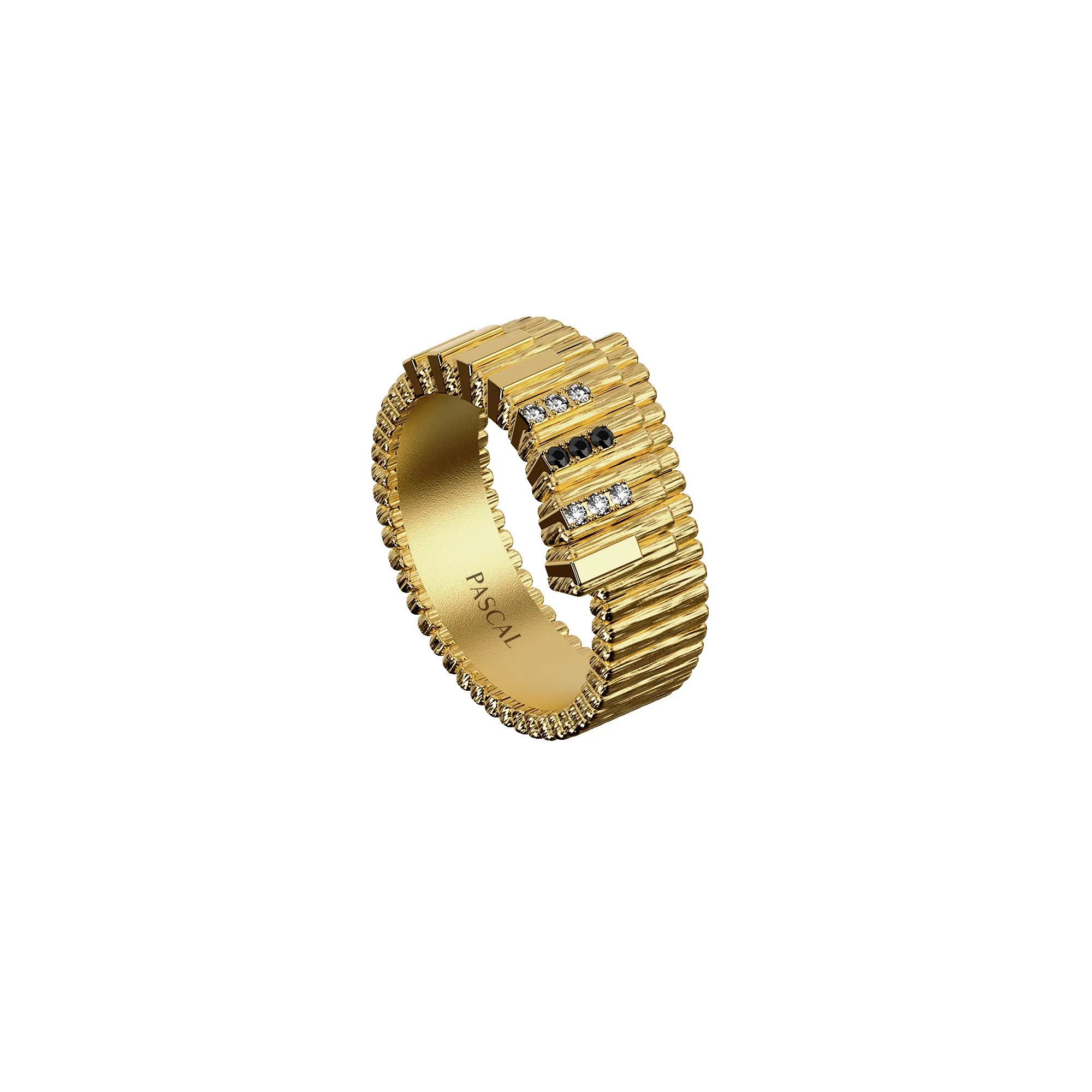 'The Jazz' Piano Ring, Black Diamond sold by Pascal Design Official product image thumbnail 2