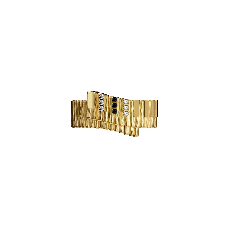 'The Jazz' Piano Ring, Black Diamond made by Pascal Design Official