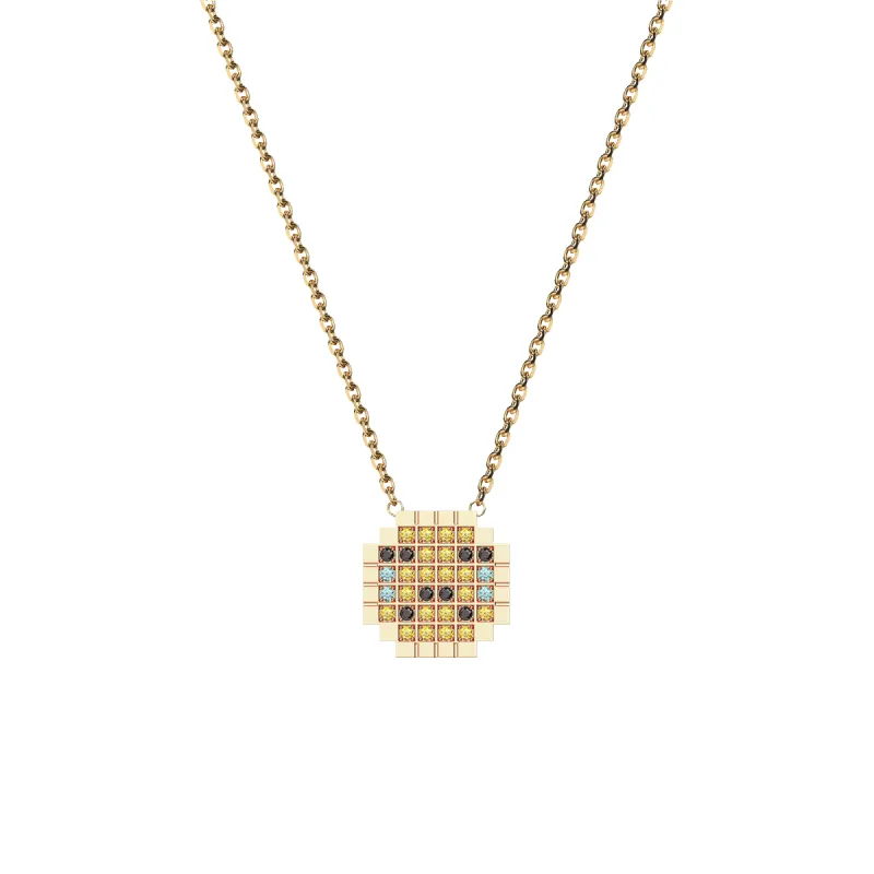 Mélange Emoji Diamond Necklace sold by Pascal Design Official