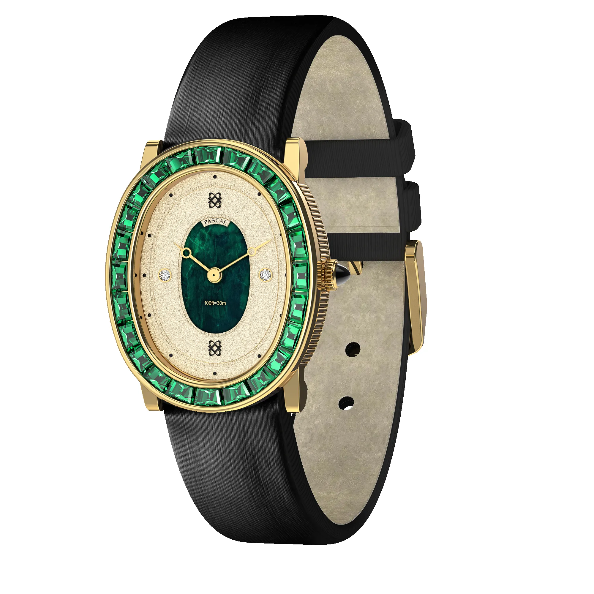 Oval Halo Diamond Watch and Bracelet Gift Set sold by Pascal Design Official product image thumbnail 5