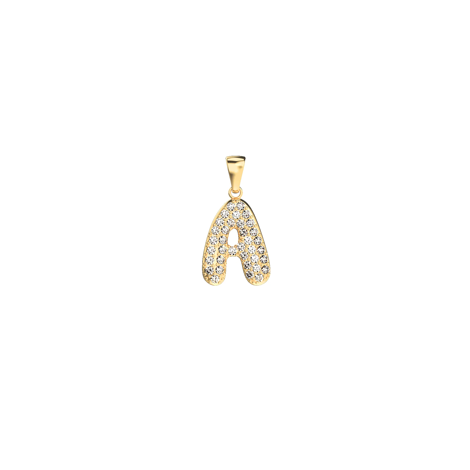 Bubble Diamond Initial Pendant sold by Pascal Design Official product image thumbnail 5