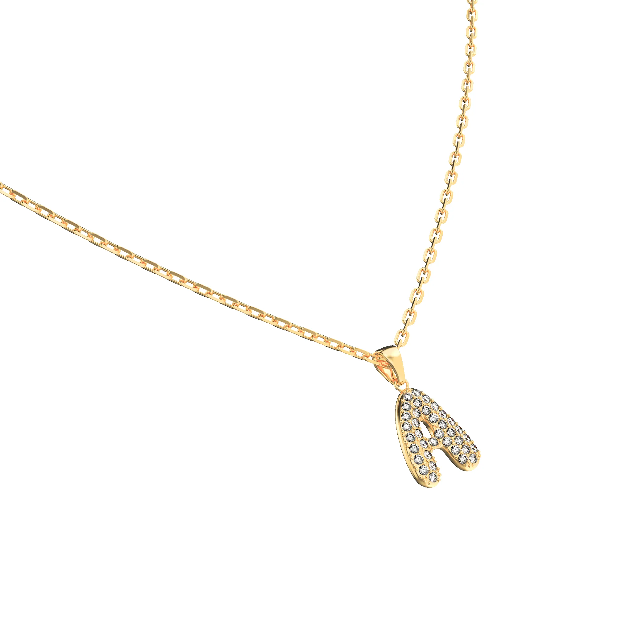 Bubble Diamond Initial Pendant sold by Pascal Design Official product image thumbnail 2