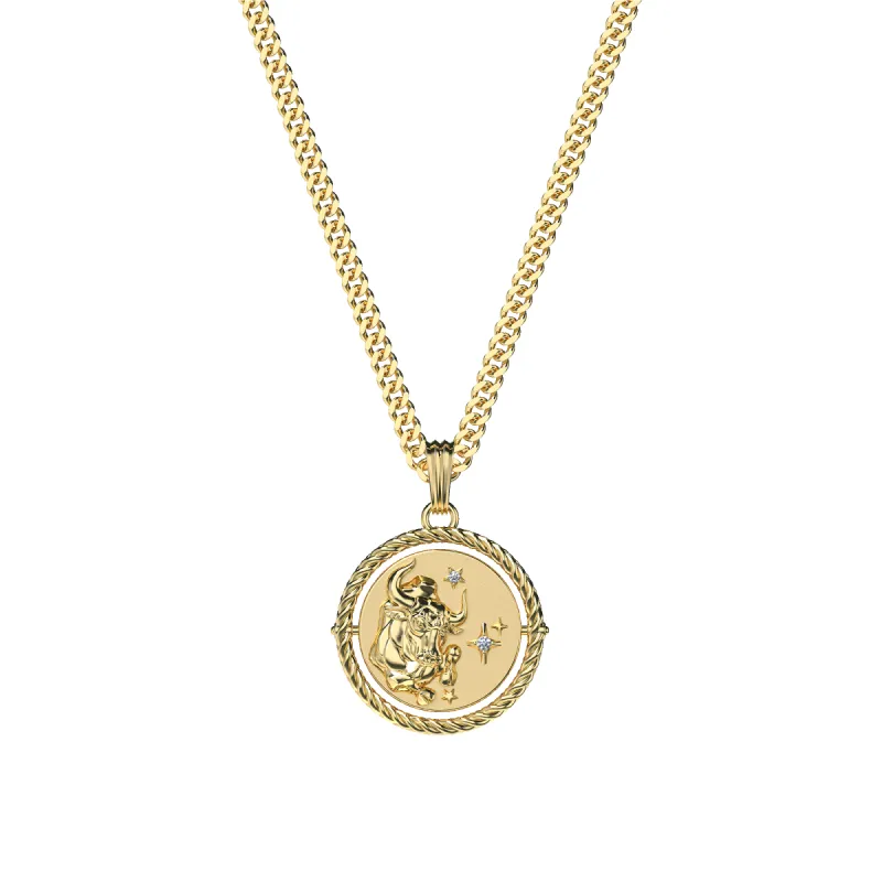 Reversible Taurus Diamond Necklace sold by Pascal Design Official