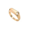 Octagon Solitaire Diamond Signet Ring sold by Pascal Design Official