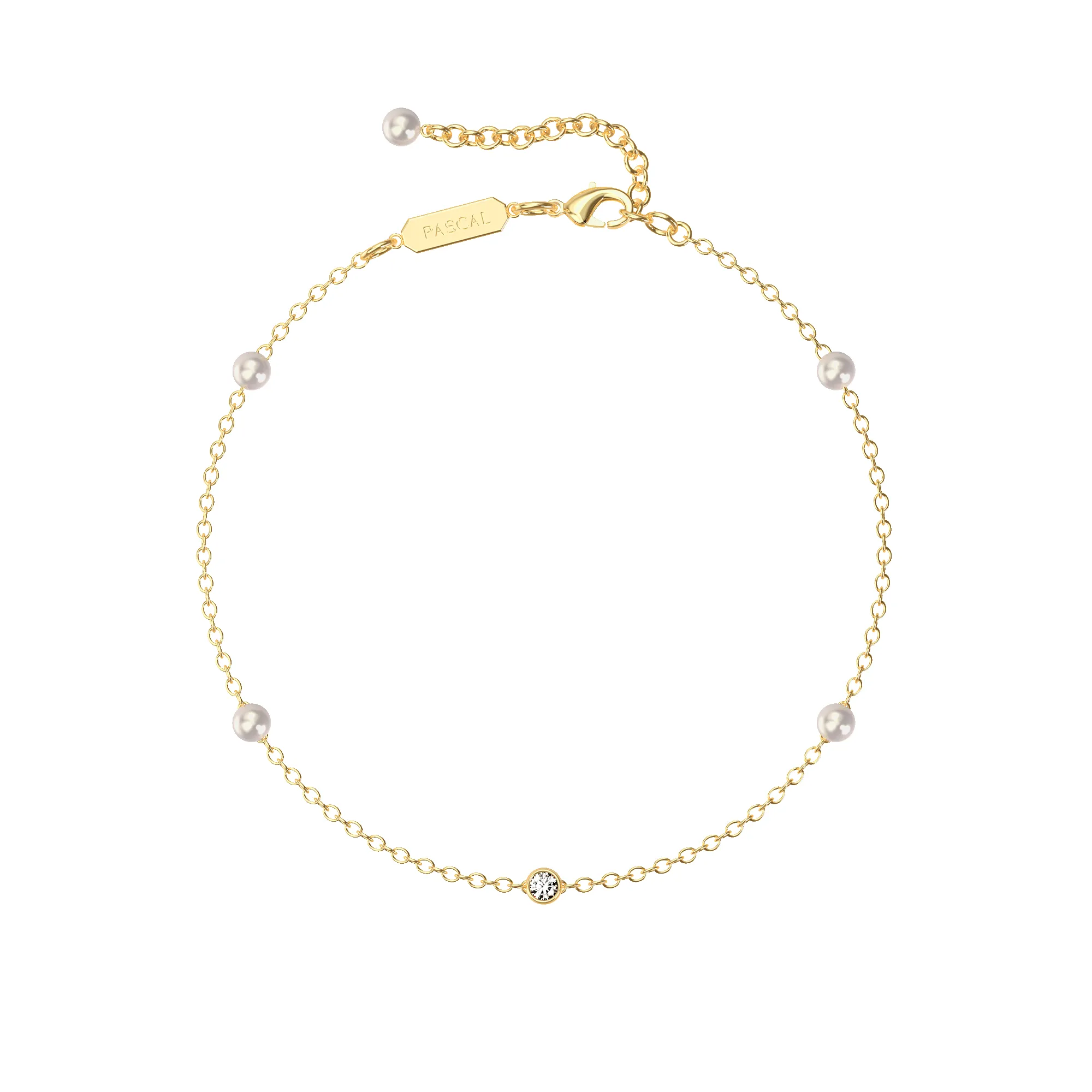 Gypsophila Pearl Diamond Bracelet sold by Pascal Design Official